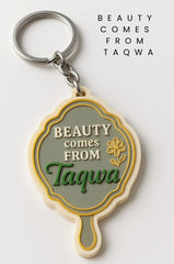 Sleutelhanger Beauty comes from taqwa