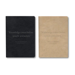 Notitieboek – “Knowledge comes before Speech and Action” Beige