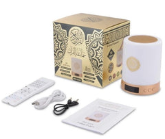 Koran touch lamp goud met klok (GEEN adhaan voor NL en BE)