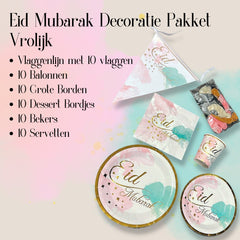 Eid mubarak decoratie pakket Vrolijk