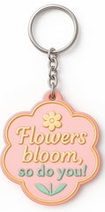 Sleutelhanger Flowers bloom so do you roze